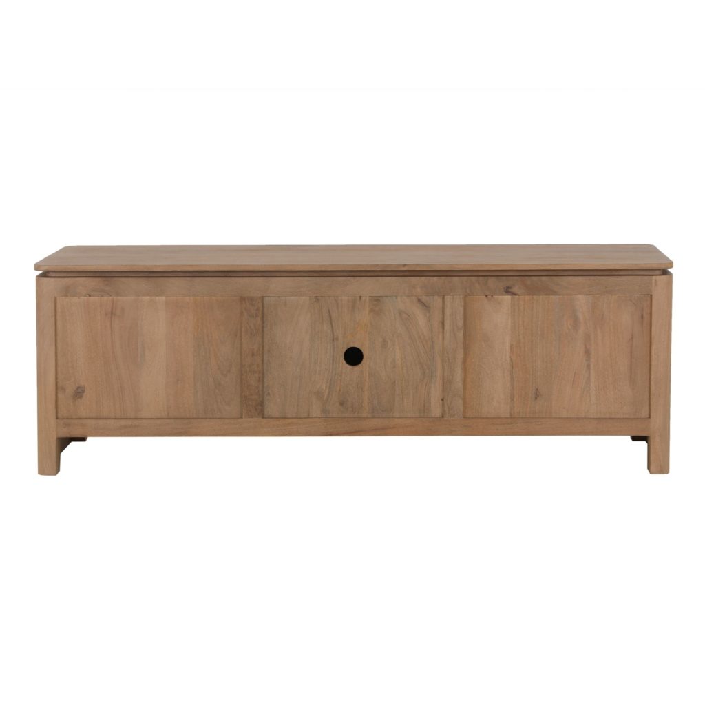 tv-meubel Dallas naturel mangohout 165 cm - Afbeelding 7