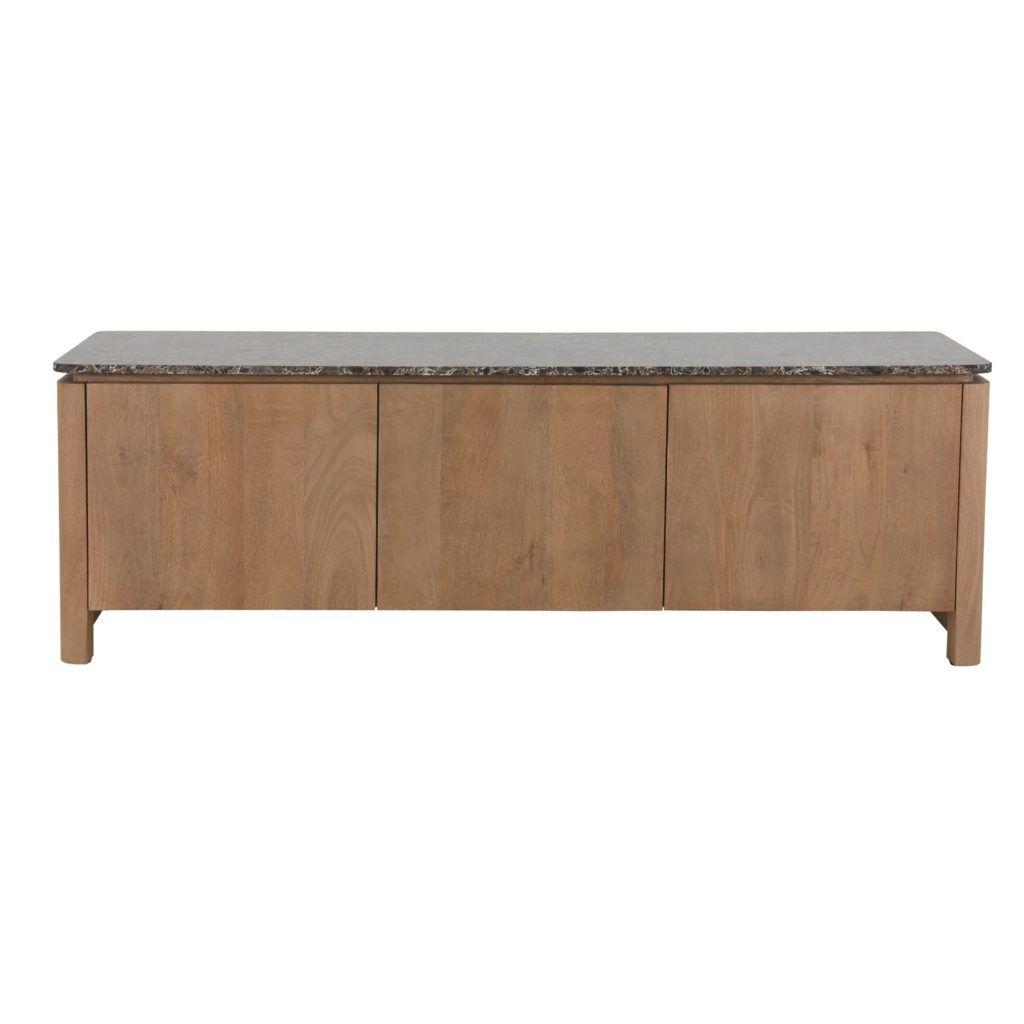 tv-meubel Dallas naturel mangohout 165 cm - Afbeelding 8