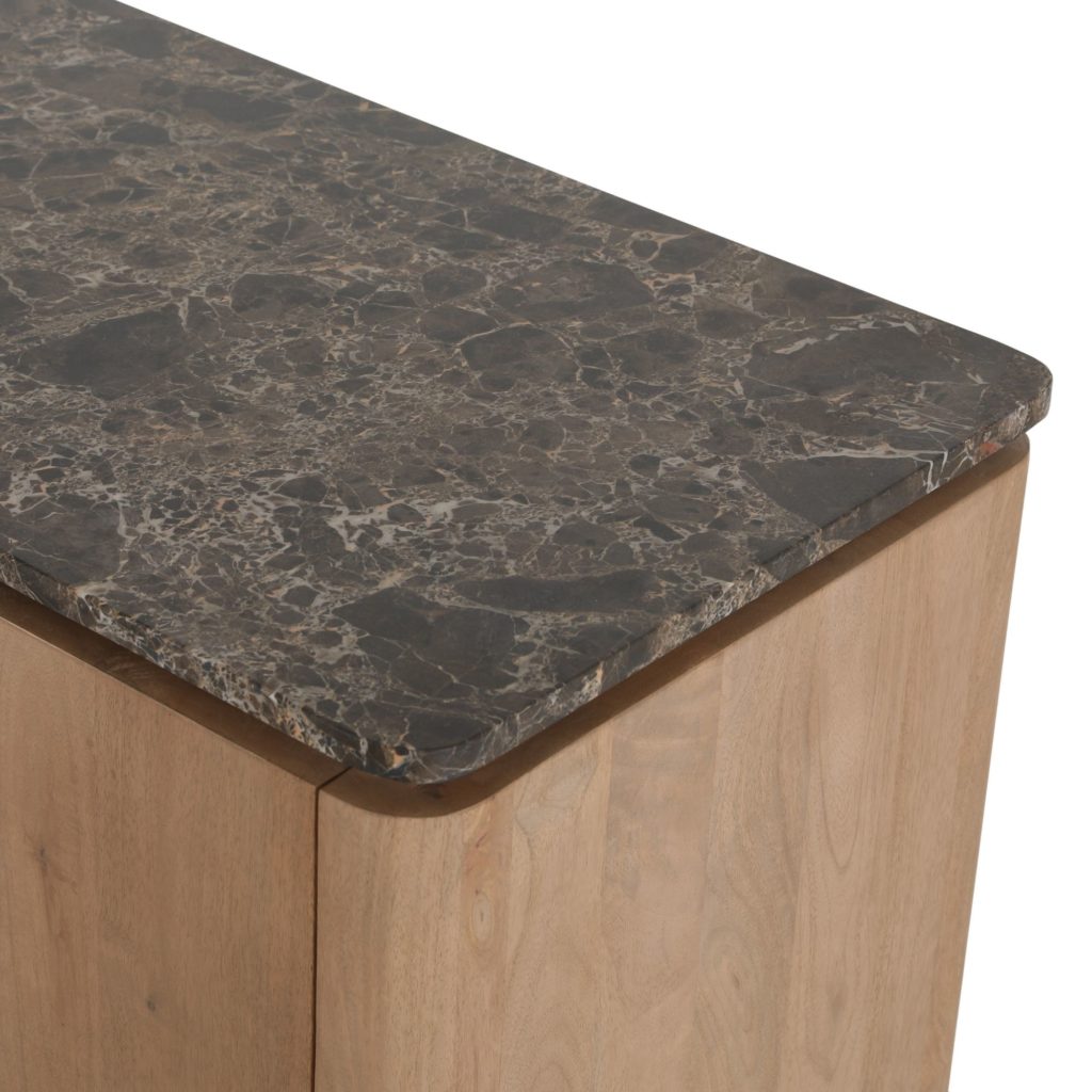 tv-meubel Dallas naturel mangohout 165 cm - Afbeelding 9