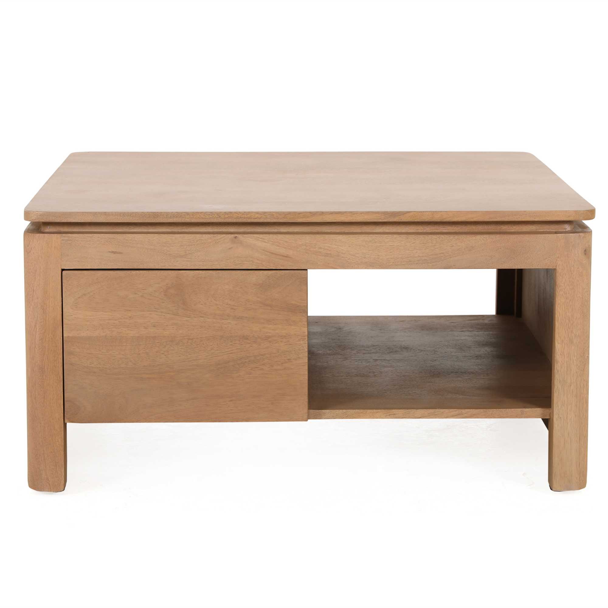 Stermeubilair Vierkante Salontafel Dallas Naturel Mangohout 80 cm