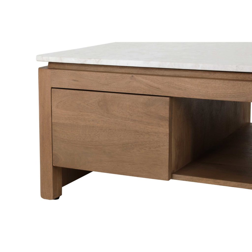Vierkante Salontafel Dallas Naturel Mangohout 80 cm - Afbeelding 9