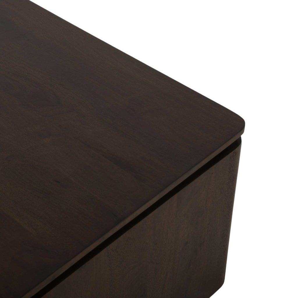 Vierkante salontafel Dallas bruin mangohout 80 cm - Afbeelding 5