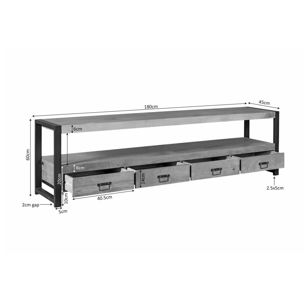 Tv-meubel Britt | 180 cm - Afbeelding 5