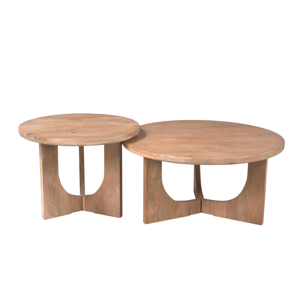 Salontafel Guus Naturel Mangohout 60 cm - Afbeelding 3