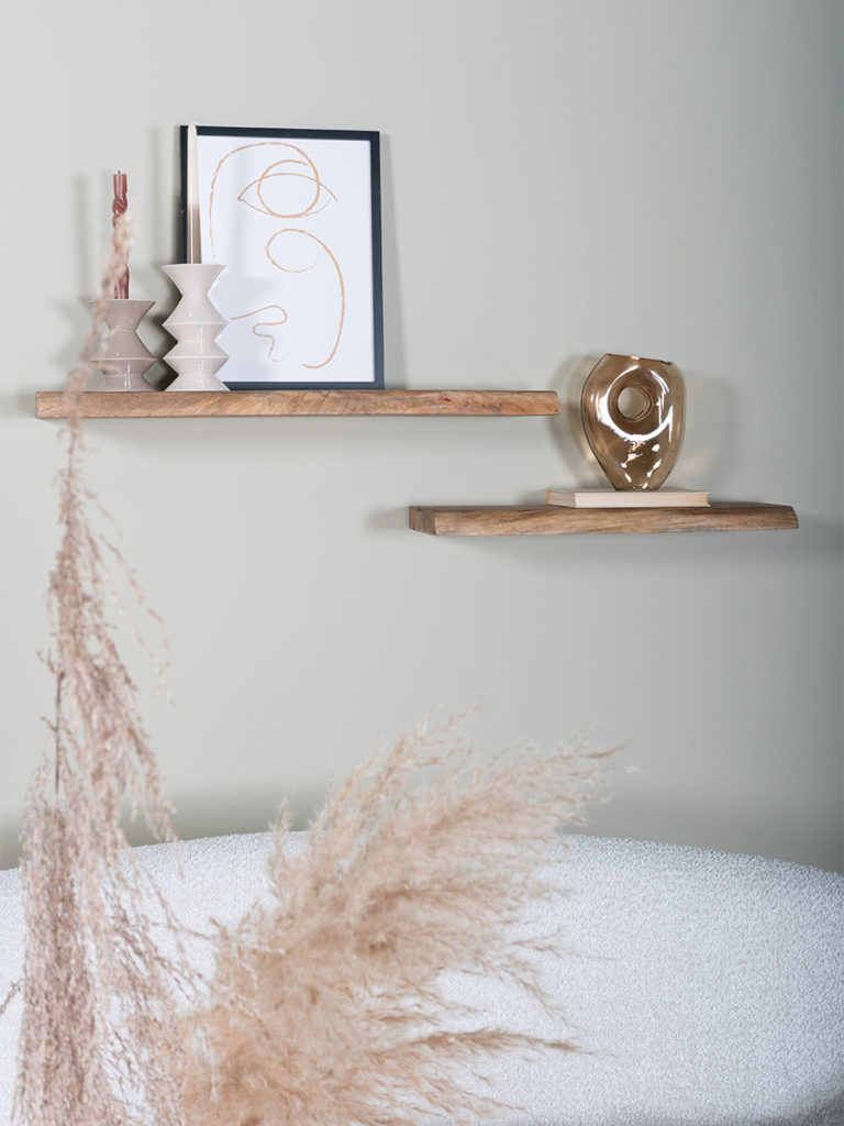 Wandplank Pure Mangohout 100 cm - Afbeelding 4