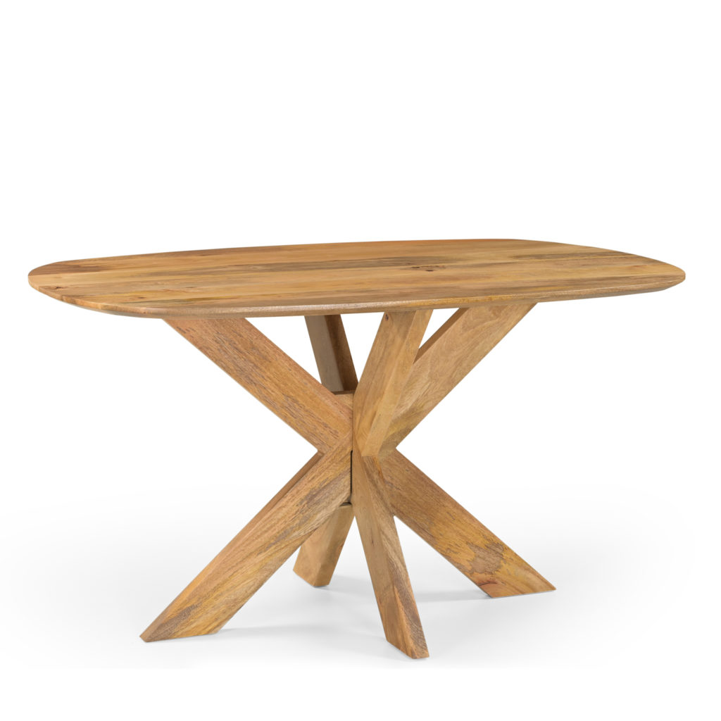 Deense ovale eettafel Runa met houten onderstel 140 - Afbeelding 2