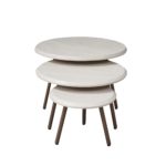 Ronde salontafelset Ohio Zand Mangohout 70 cm