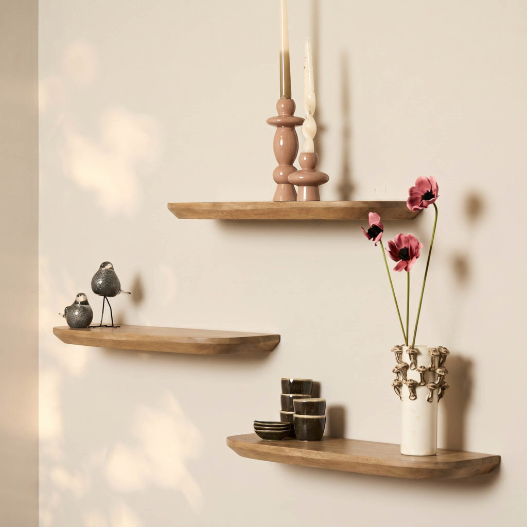 Wandplank Gusta Licht mango | 60 cm | Set van 3 - Afbeelding 7