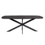 Eettafel Elegance Black | Deens ovaal | 200x100 cm