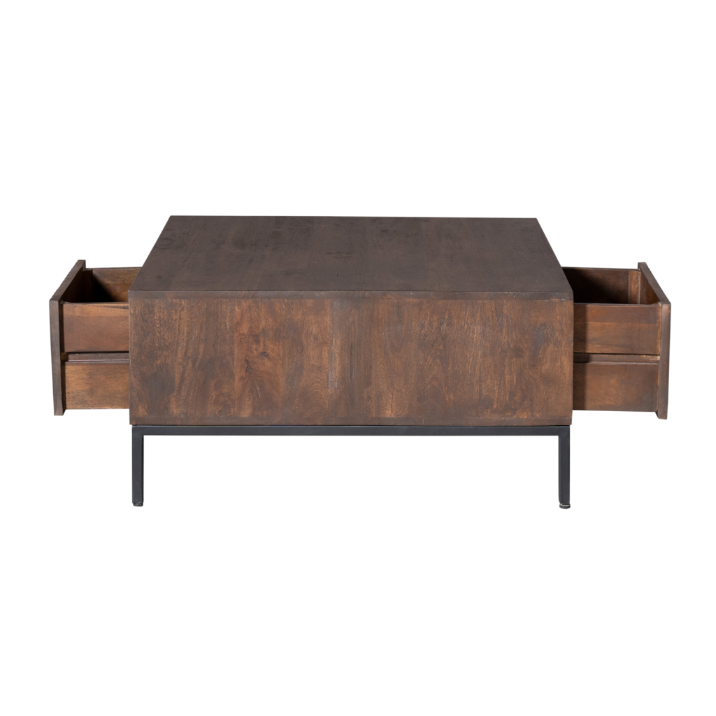 Salontafel Madison Bruin | 80 cm | Vierkant - Afbeelding 6