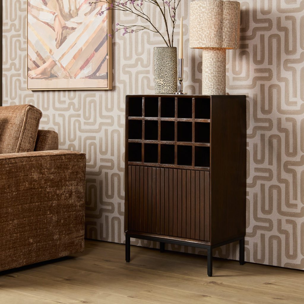 Wijnkast Madison Bruin | 55 cm - Afbeelding 10