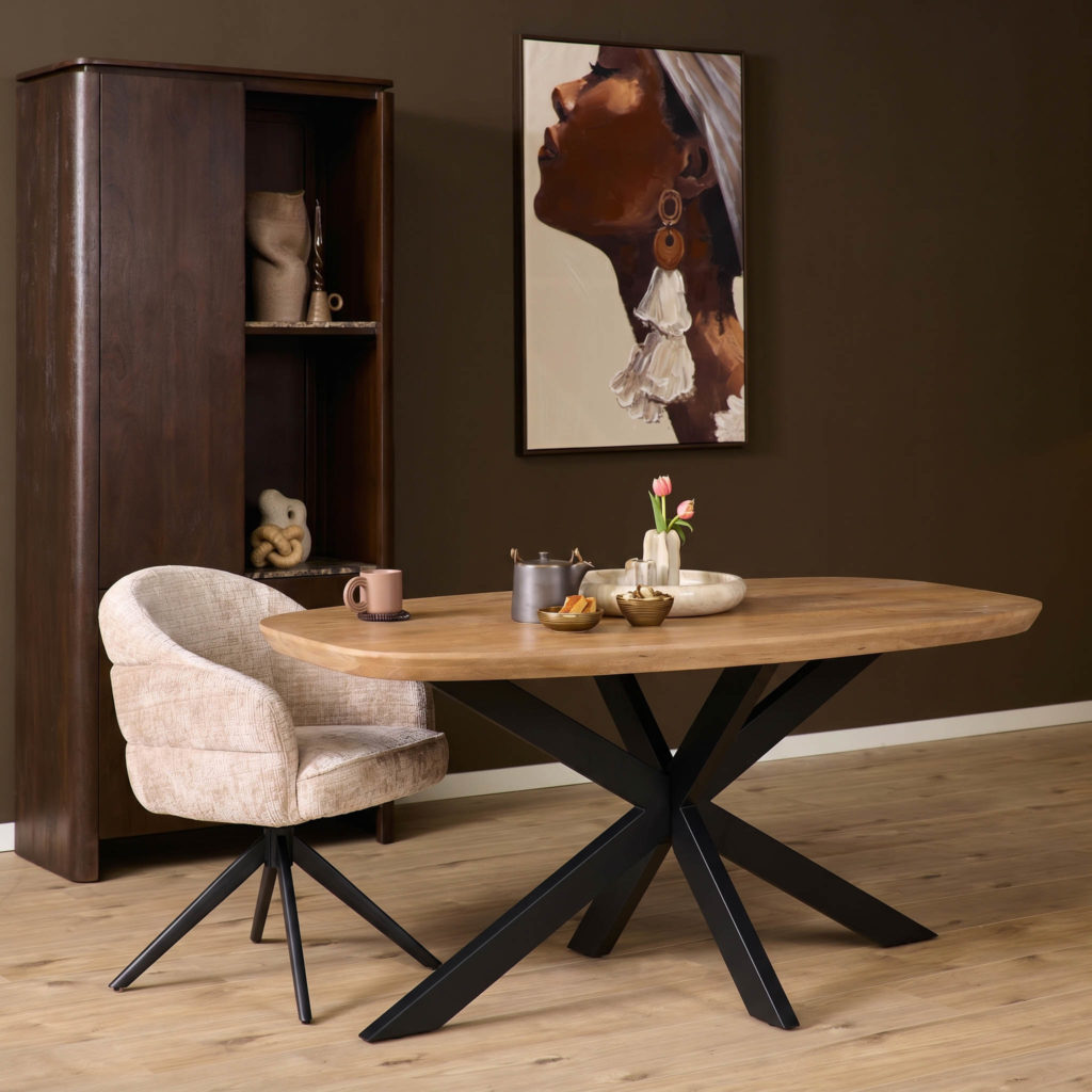 Eettafel Madison Naturel | 160 cm | Deens ovaal - Afbeelding 5