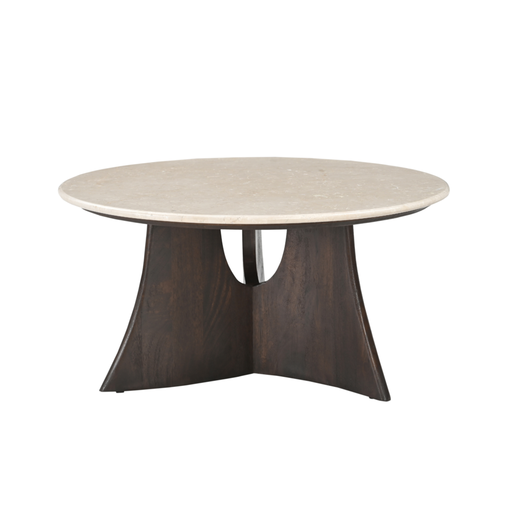 Salontafel Milo Botticino marmer 80 cm - Afbeelding 2