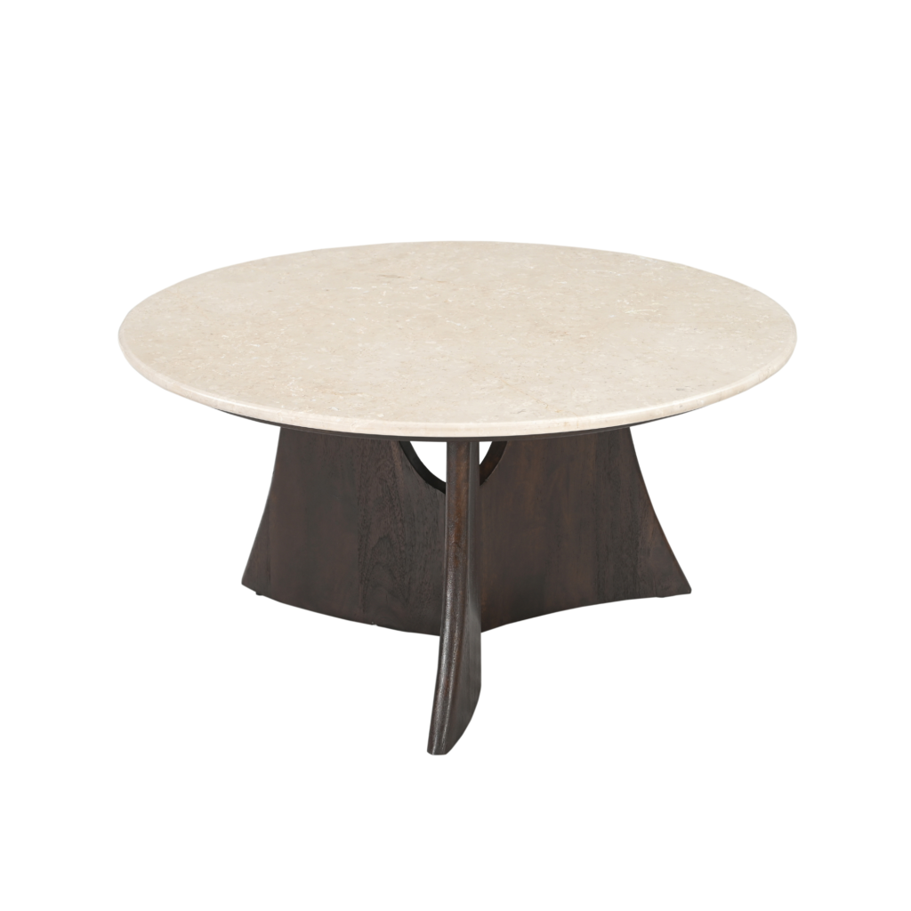 Salontafel Milo Botticino marmer 80 cm - Afbeelding 5