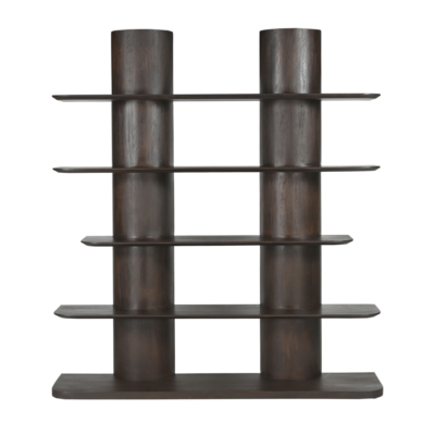 Boekenkast Finn van mangohout, bruin, 180 cm