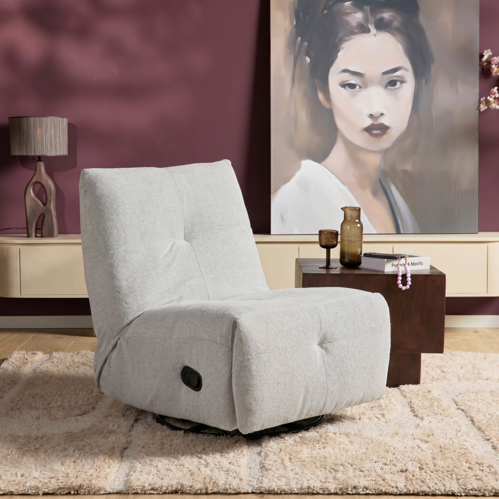 Ligfauteuil Lazy | Lichtgrijs - Afbeelding 22