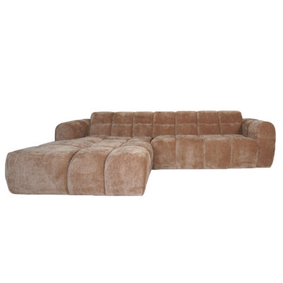 Hoekbank Emma La Vie 05 Camel - Links
