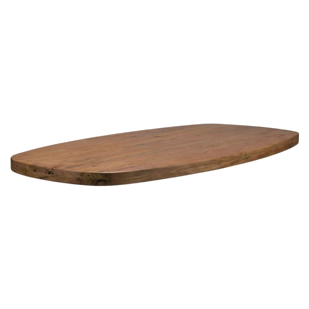 Het Steigerhouthuis LABEL51 Eetkamertafel Tafelblad Deens Ovaal - Nature Smooth - Mangohout - 240 cm - Deens Ovaal