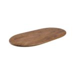 LABEL51 Eetkamertafel Tafelblad Halve Cirkel - Nature Smooth - Mangohout - 160 cm - Halve Cirkel