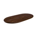 LABEL51 Eetkamertafel Tafelblad Halve Cirkel - Espresso - Mangohout - 180 cm - Halve Cirkel