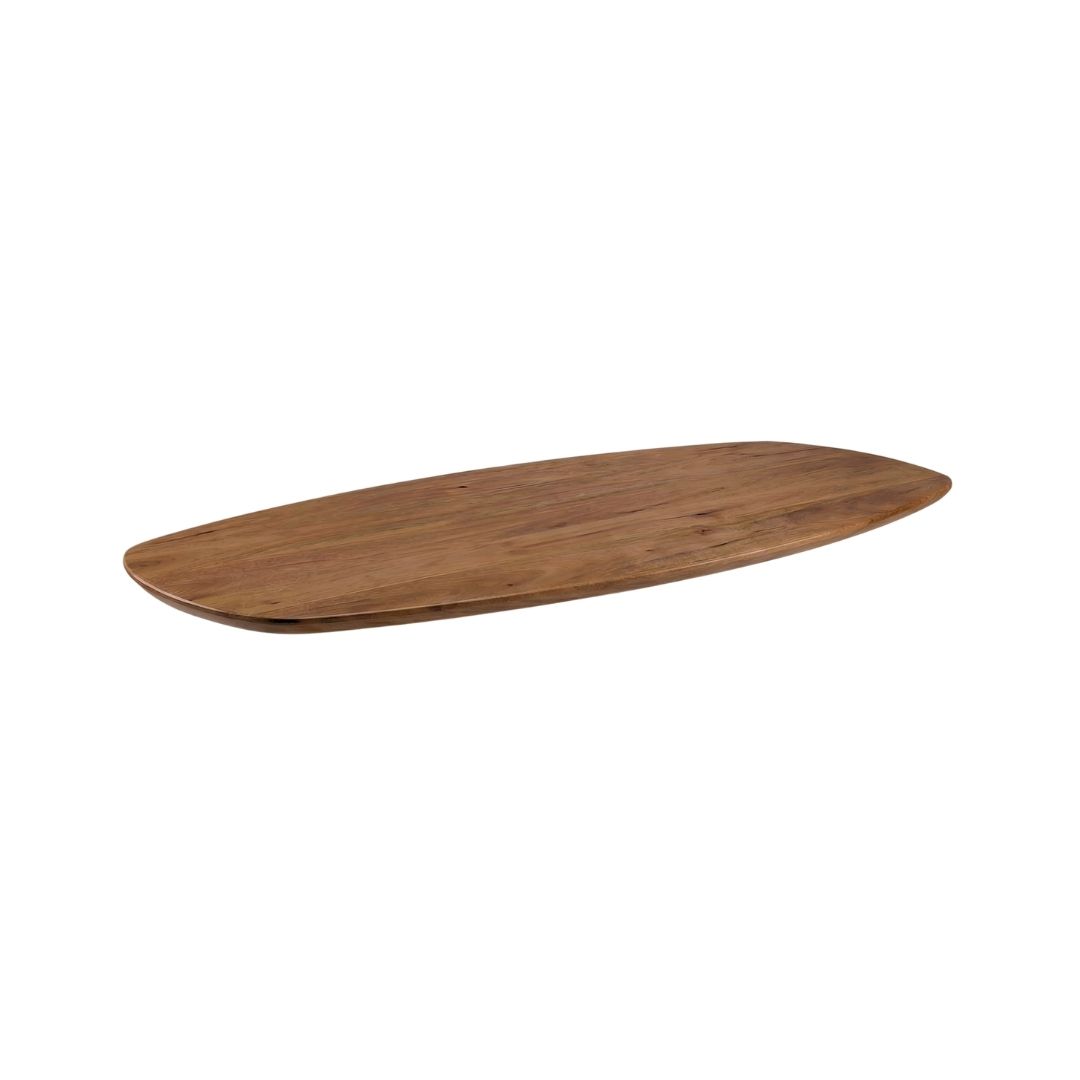 Het Steigerhouthuis LABEL51 Eetkamertafel Tafelblad Deens Ovaal - Nature Smooth - Mangohout - 160 cm - Deens Ovaal