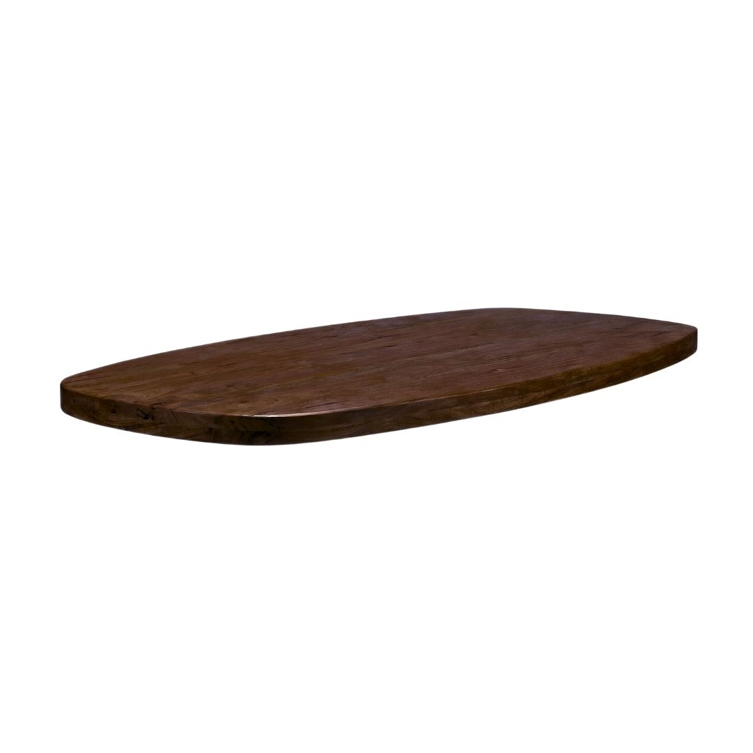 Het Steigerhouthuis LABEL51 Eetkamertafel Tafelblad Deens Ovaal - Nature Smooth - Mangohout - 200 cm - Deens Ovaal