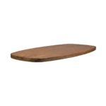 LABEL51 Eetkamertafel Tafelblad Deens Ovaal - Nature Smooth - Mangohout - 180 cm - Deens Ovaal
