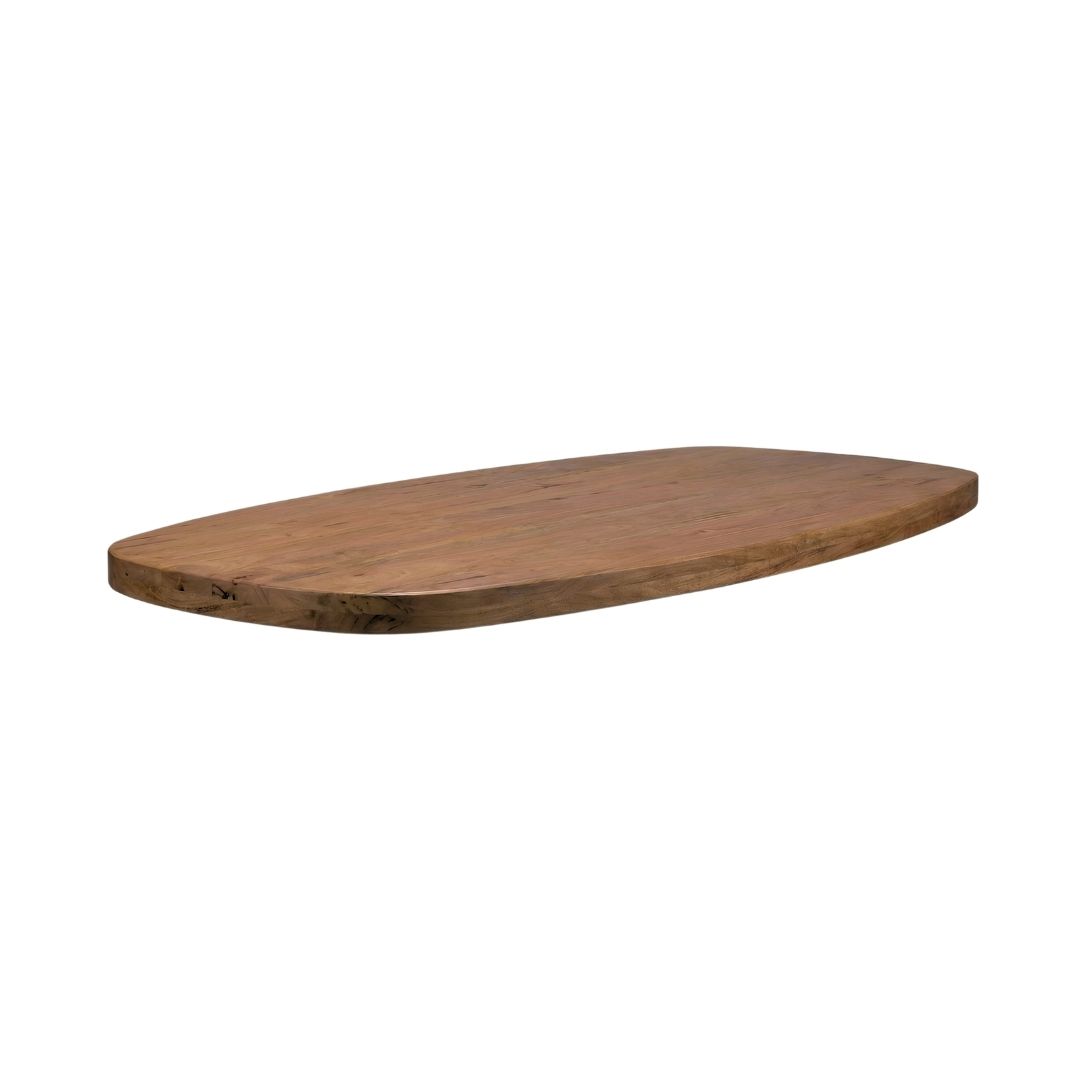 Het Steigerhouthuis LABEL51 Eetkamertafel Tafelblad Deens Ovaal - Nature Smooth - Mangohout - 180 cm - Deens Ovaal