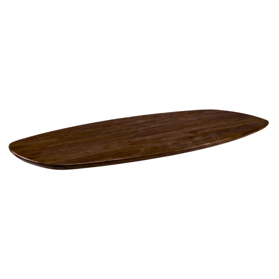 Het Steigerhouthuis LABEL51 Eetkamertafel Tafelblad Deens Ovaal - Espresso - Mangohout - 240 cm - Deens Ovaal