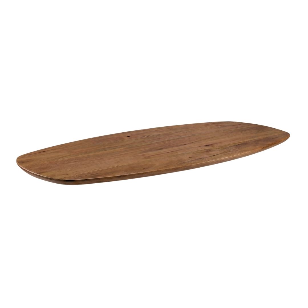 Het Steigerhouthuis LABEL51 Eetkamertafel Tafelblad Deens Ovaal - Nature Smooth - Mangohout - 220 cm - Deens Ovaal