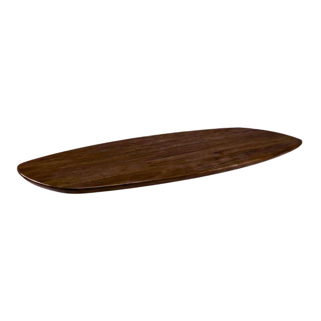 Het Steigerhouthuis LABEL51 Eetkamertafel Tafelblad Deens Ovaal - Espresso - Mangohout - 220 cm - Deens Ovaal