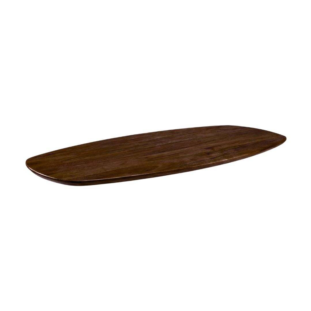 Het Steigerhouthuis LABEL51 Eetkamertafel Tafelblad Deens Ovaal - Espresso - Mangohout - 200 cm - Deens Ovaal