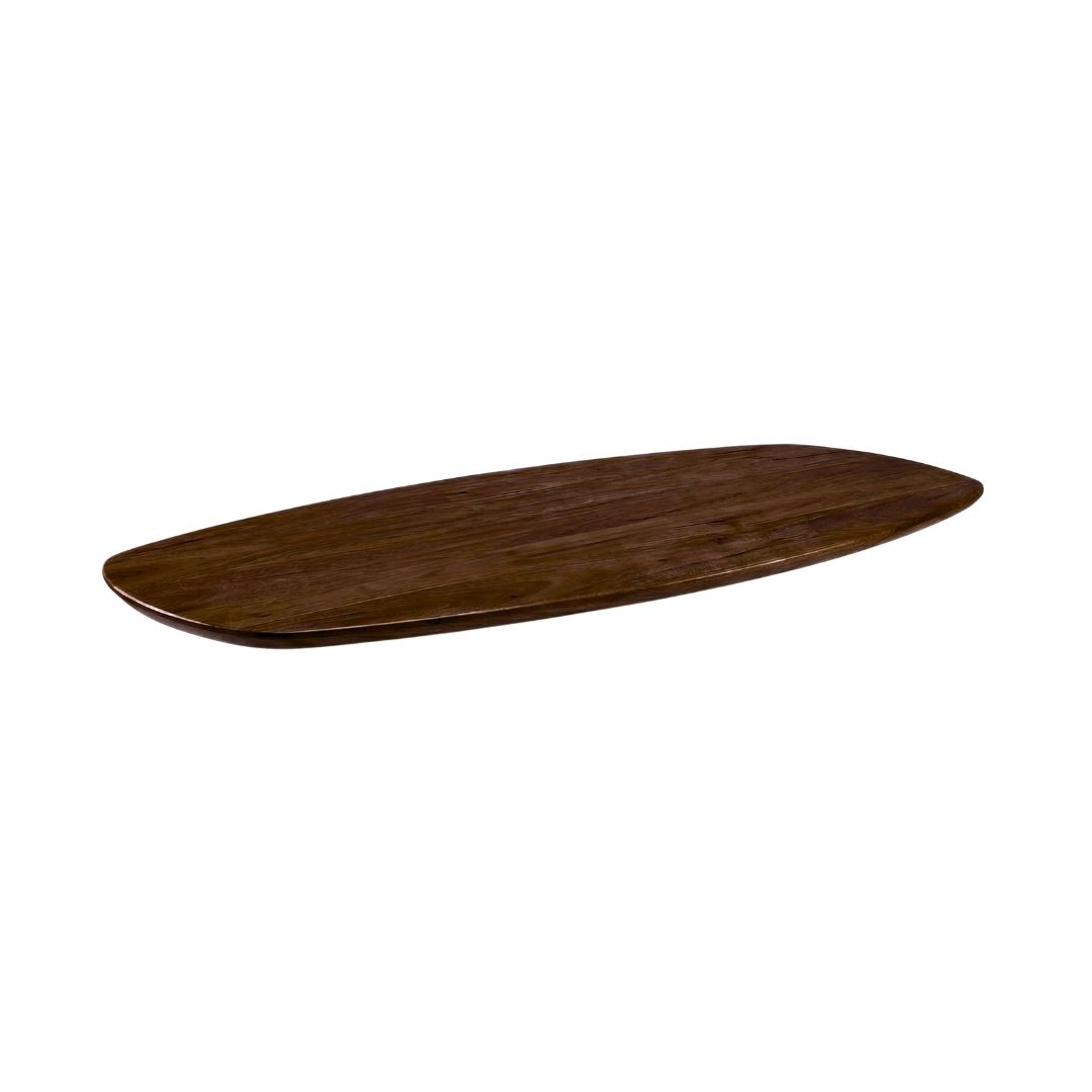 Het Steigerhouthuis LABEL51 Eetkamertafel Tafelblad Deens Ovaal - Espresso - Mangohout - 180 cm - Deens Ovaal