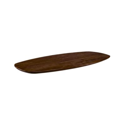 LABEL51 Eetkamertafel Tafelblad Deens Ovaal - Espresso - Mangohout - 160 cm - Deens Ovaal