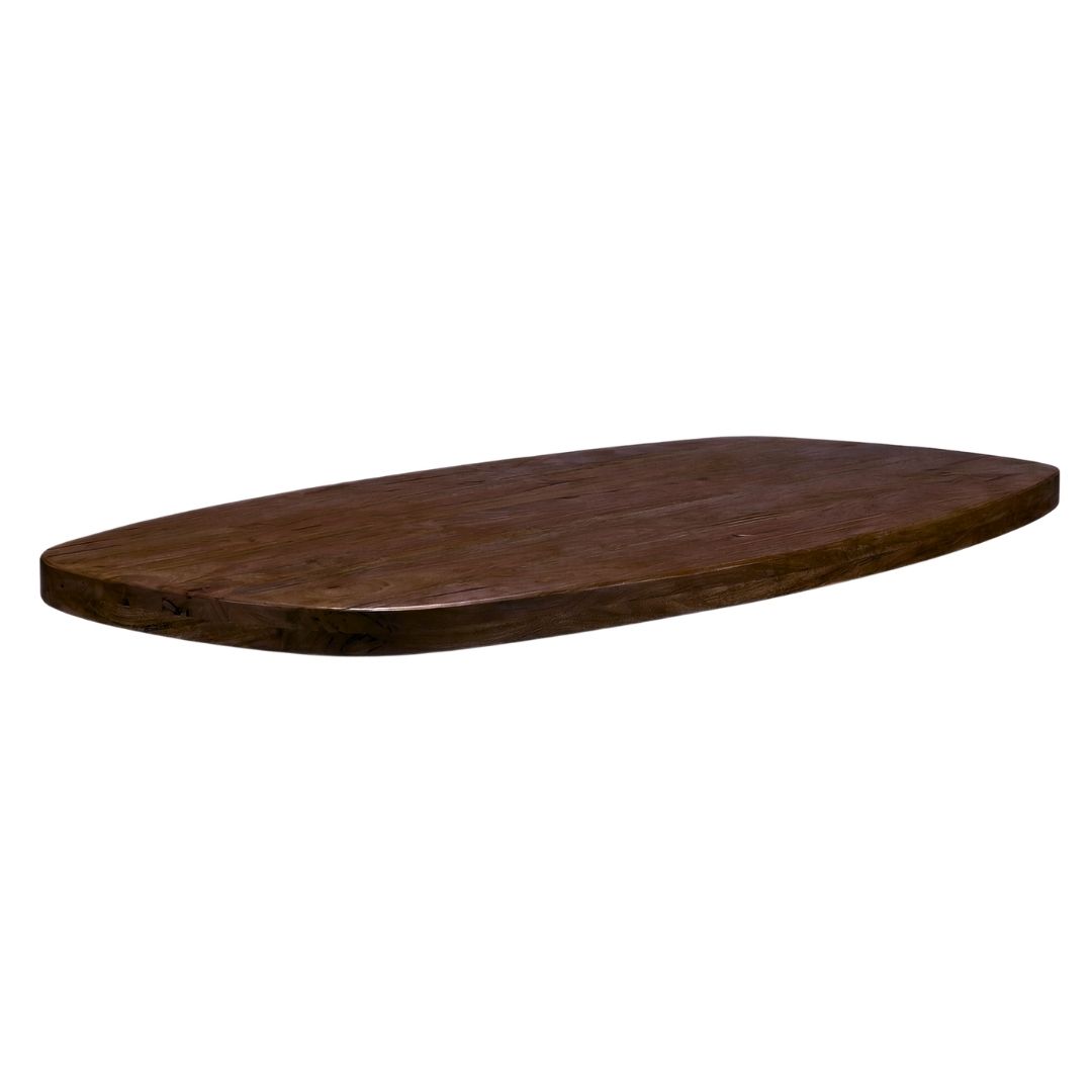 Het Steigerhouthuis LABEL51 Eetkamertafel Tafelblad Deens Ovaal - Espresso - Mangohout - 240 cm - Deens Ovaal