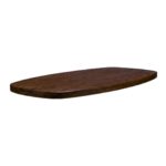LABEL51 Eetkamertafel Tafelblad Deens Ovaal - Espresso - Mangohout - 220 cm - Deens Ovaal
