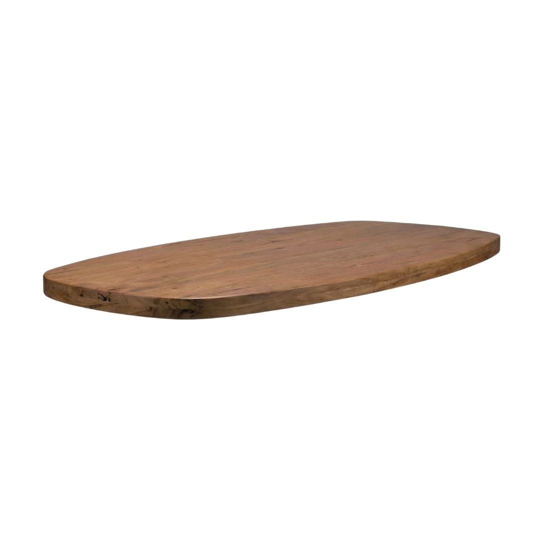 Het Steigerhouthuis LABEL51 Eetkamertafel Tafelblad Deens Ovaal - Espresso - Mangohout - 200 cm - Deens Ovaal