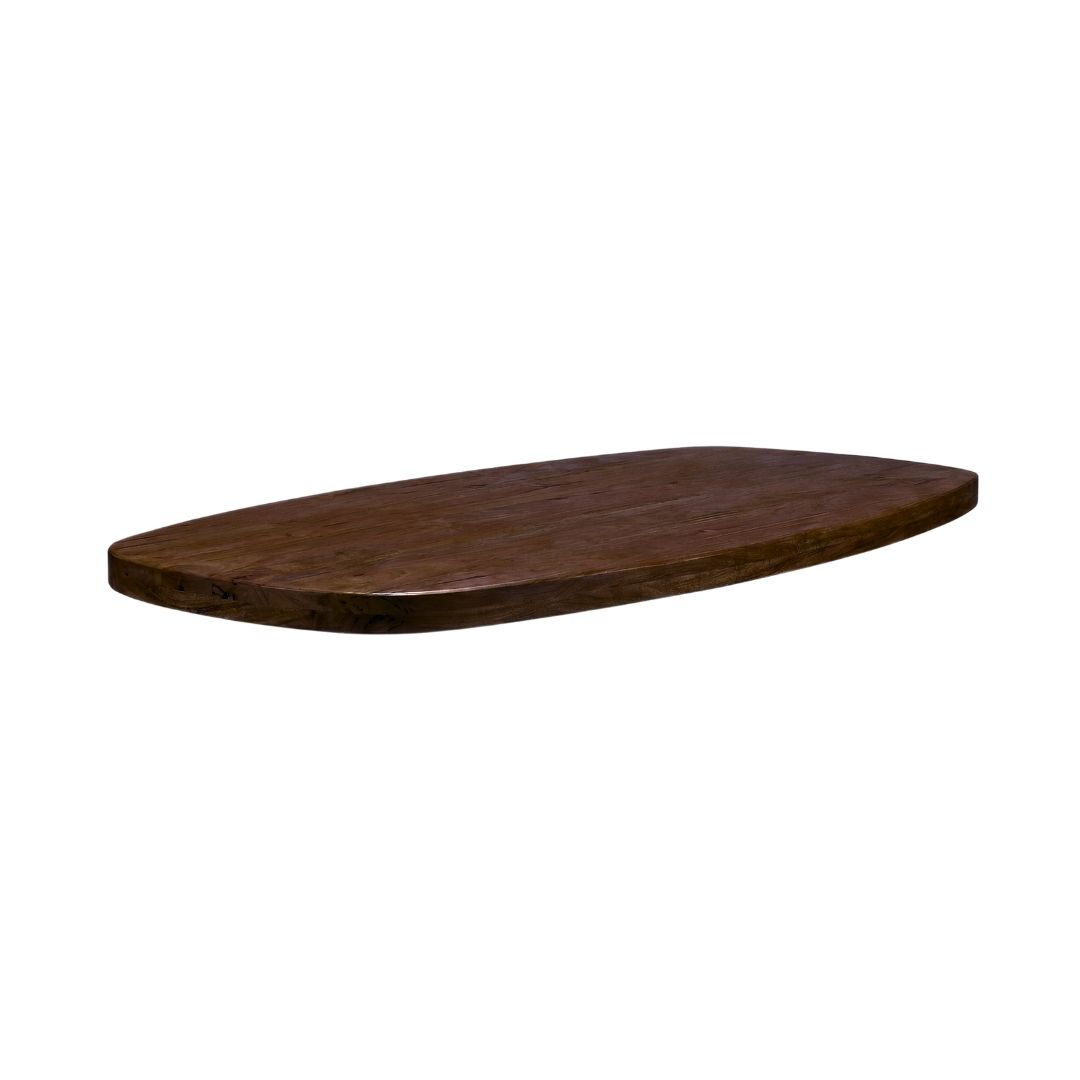 Het Steigerhouthuis LABEL51 Eetkamertafel Tafelblad Deens Ovaal - Espresso - Mangohout - 180 cm - Deens Ovaal
