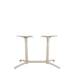 LABEL51 Eetkamertafel Tafelpoot Vouwbaar - Taupe - Metaal - 72 cm - Dubbel