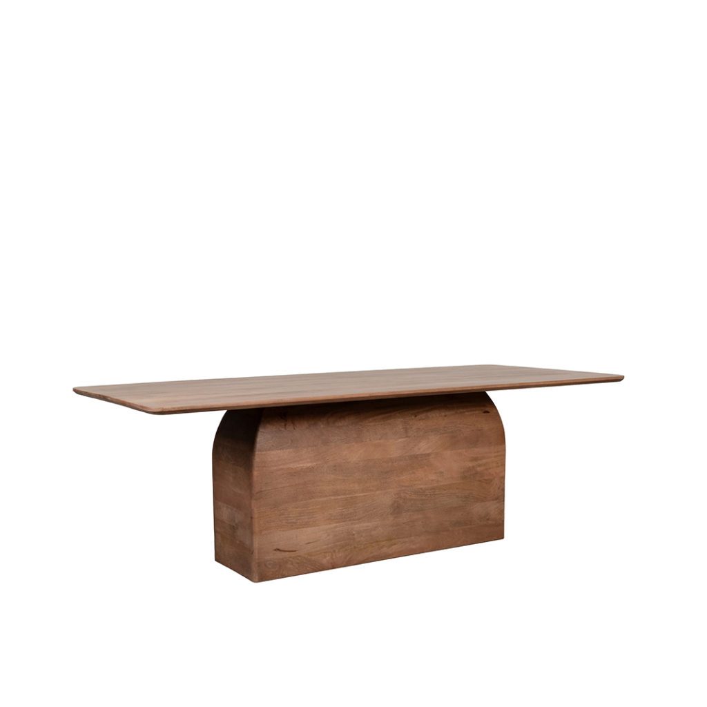 LABEL51 Eetkamertafel Owen - Nature Smooth - Mangohout - 200 cm - Rechthoek