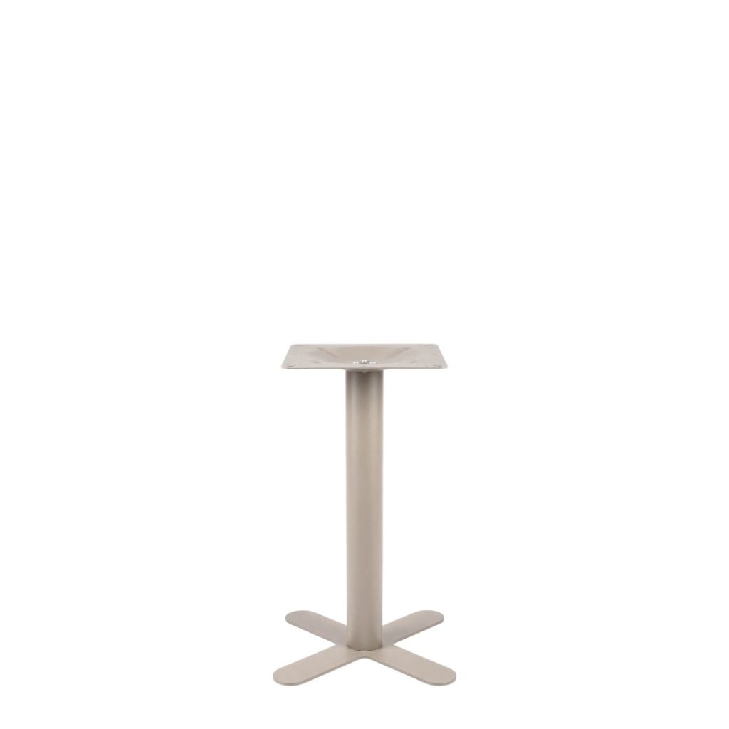LABEL51 Eetkamertafel X-Poot - Taupe - Metaal - X-Poot 50x50 cm