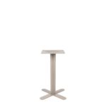LABEL51 Eetkamertafel X-Poot - Taupe - Metaal - X-Poot 50x50 cm