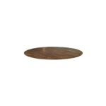 LABEL51 Eetkamertafel Tafelblad Rond - Espresso - Mangohout - 110 cm - Rond Sloppy
