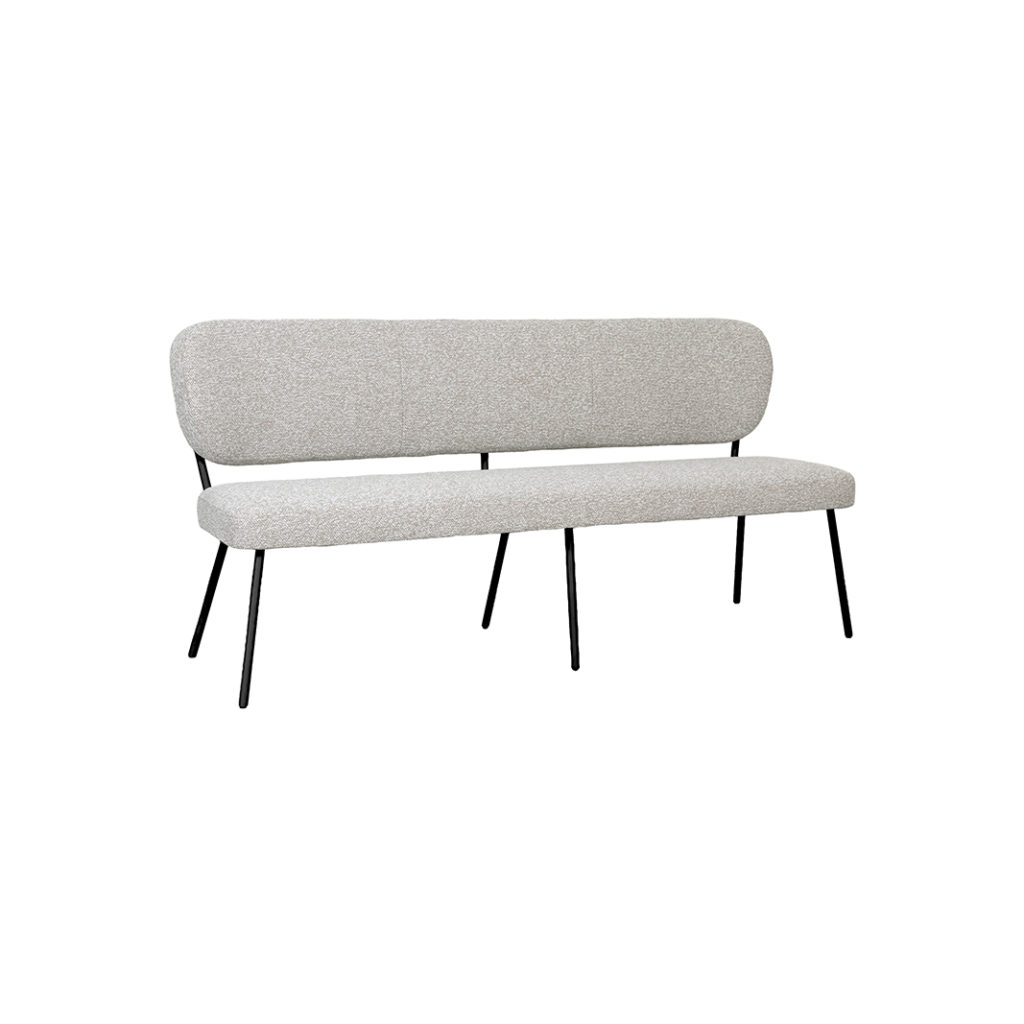 LABEL51 Eetkamerbanken Singapore - Naturel - Boucle - 160 cm