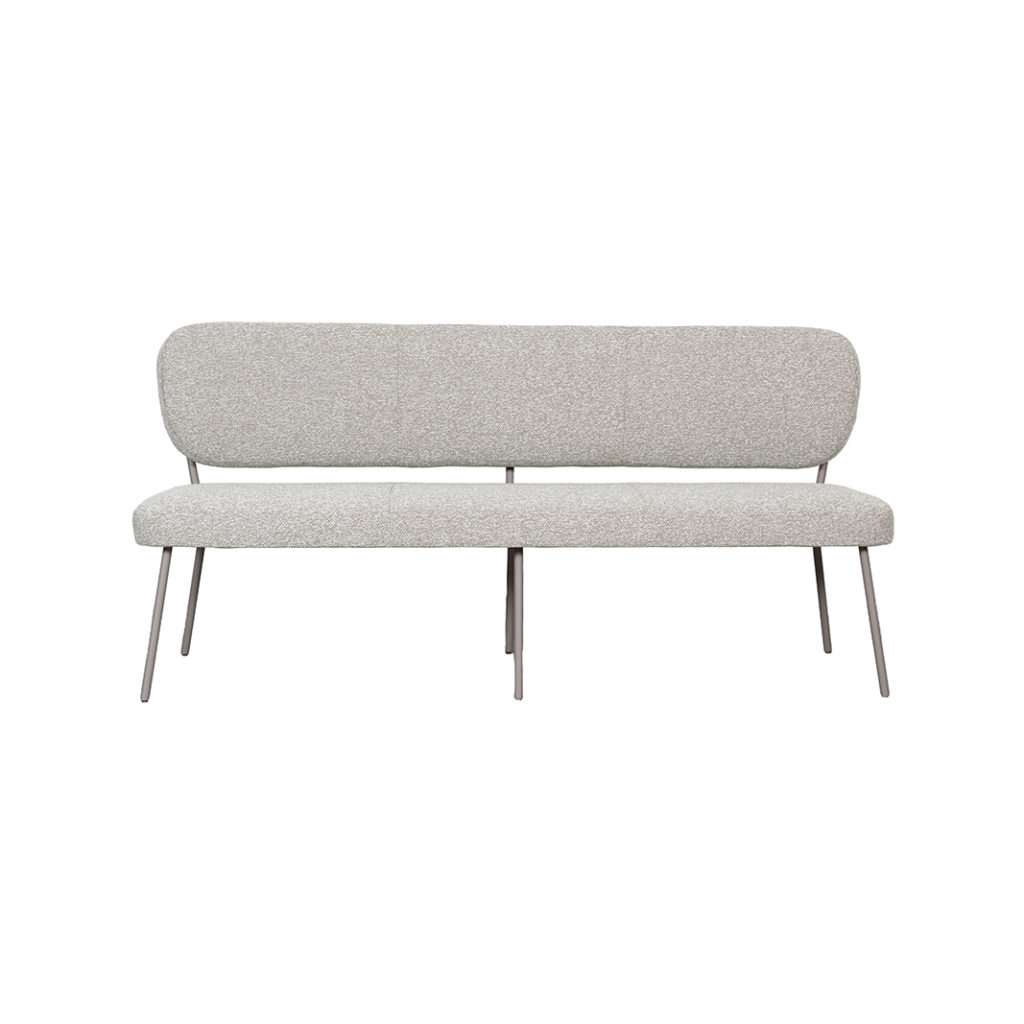 LABEL51 Eetkamerbanken Singapore - Naturel - Boucle - 190 cm - Afbeelding 2