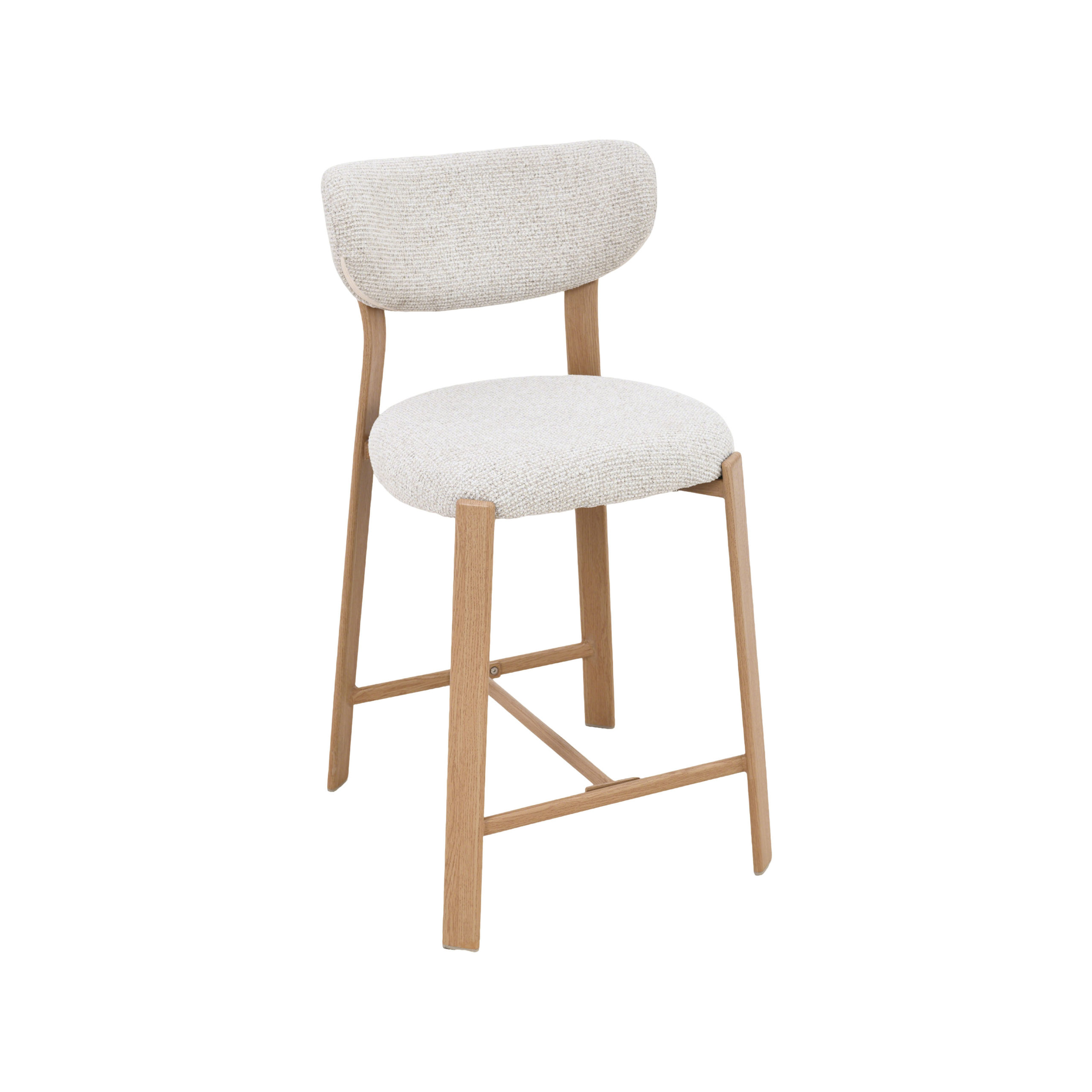 Het Steigerhouthuis LABEL51 Barkruk Mika - Naturel - Prestige - Laag