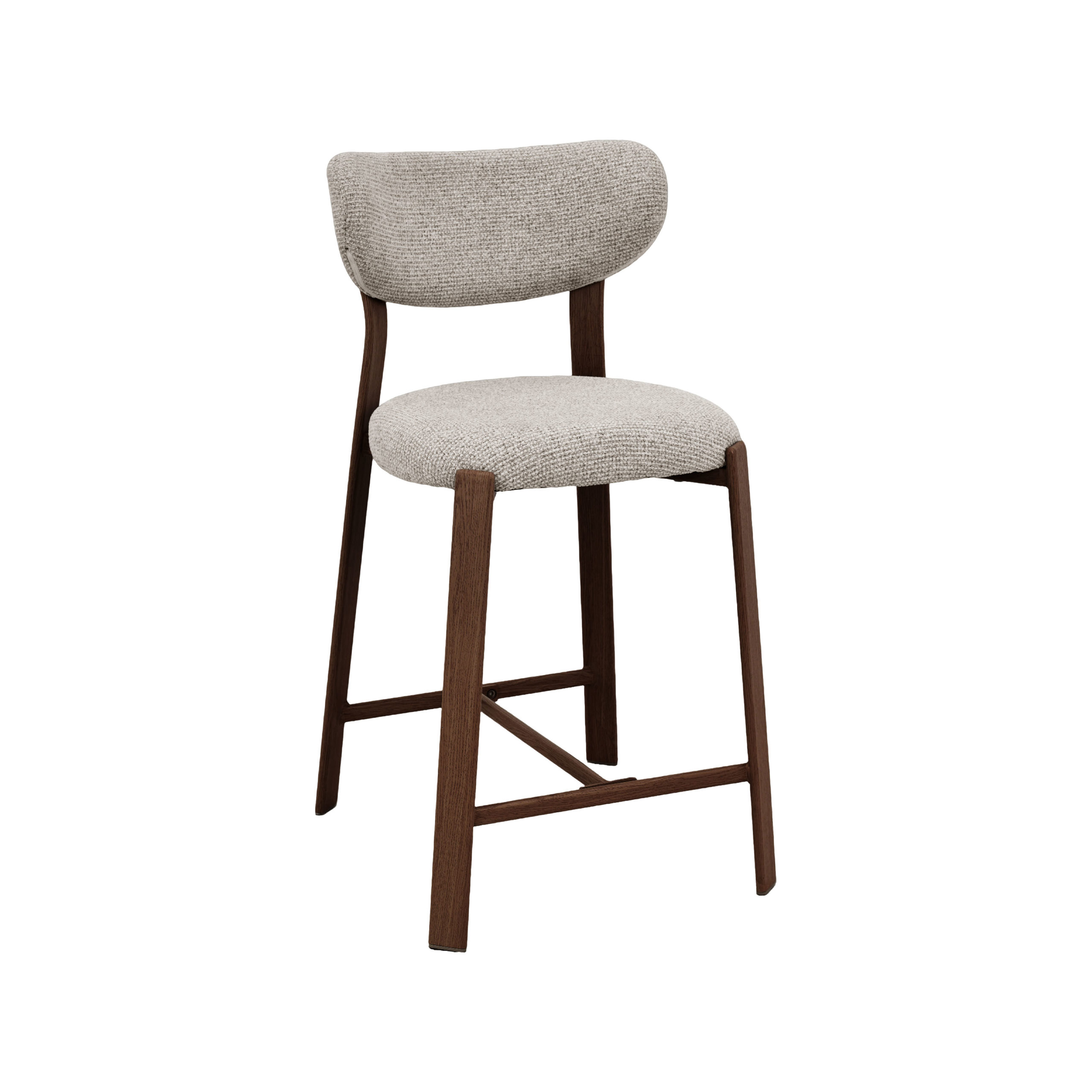 Het Steigerhouthuis LABEL51 Barkruk Mika - Beige - Prestige - Laag