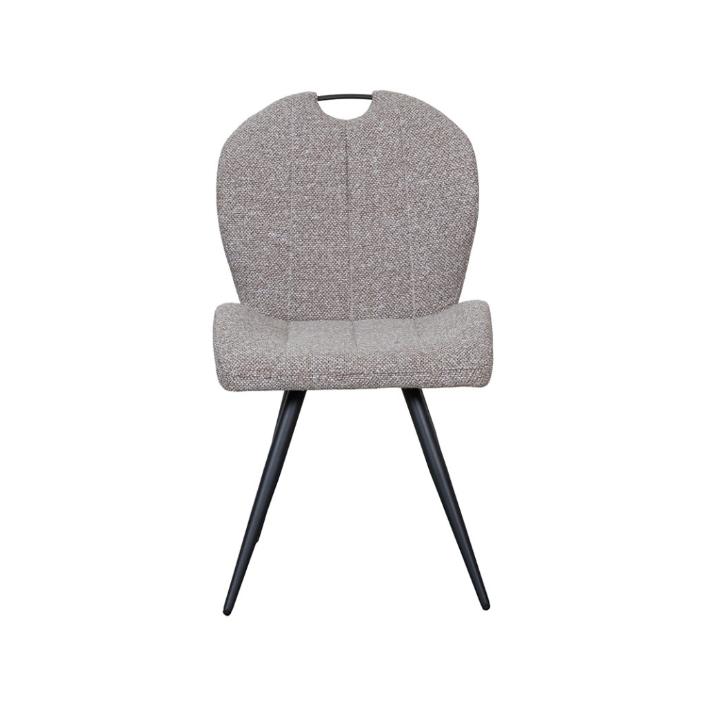 LABEL51 Eetkamerstoel Silly - Mushroom - Boucle - Zwart Metalen Frame - Afbeelding 3