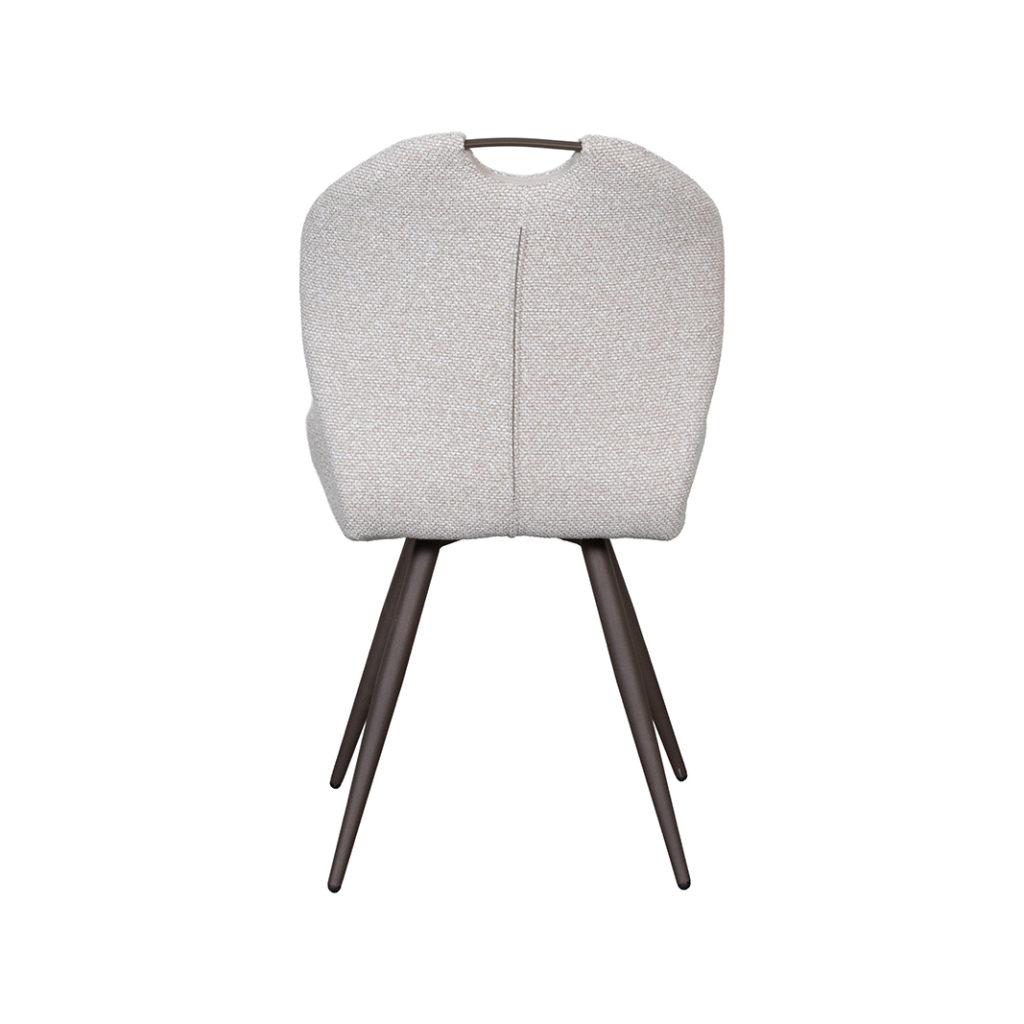 LABEL51 Eetkamerstoel Silly - Naturel - Boucle - Brons Metalen Frame - Afbeelding 5