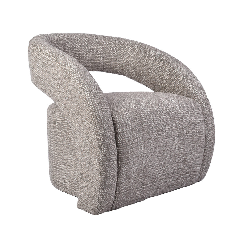 LABEL51 Fauteuil Antibes - Taupe - Geweven - Afbeelding 2